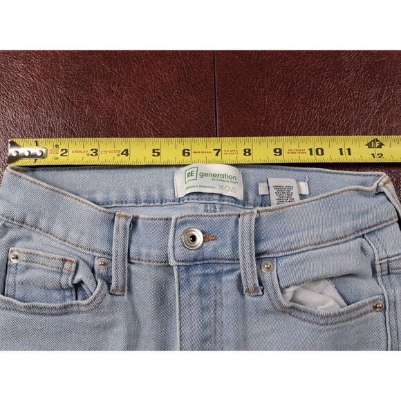 RE Generation Skinny Jeans Womens Hydro High Rise StretchSize 3/26 washed blue - Picture 14 of 16